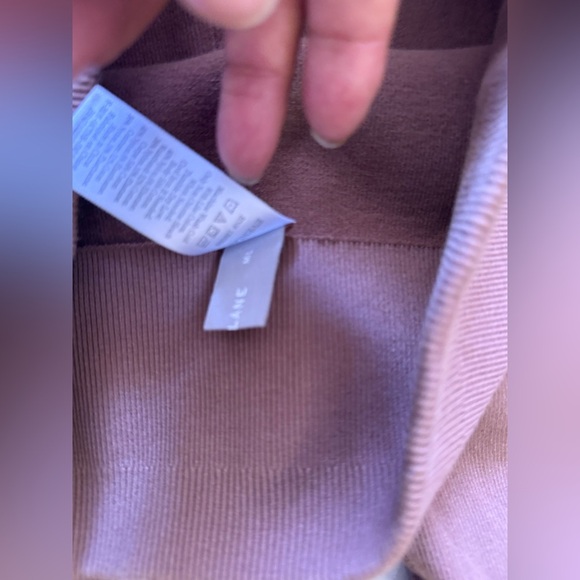 Everlane Leggings Womens M/L Lilac Purple Seamless Ribbed Lounge yoga gym - Picture 12 of 15